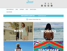 Tablet Screenshot of eaglesbeachwear.net